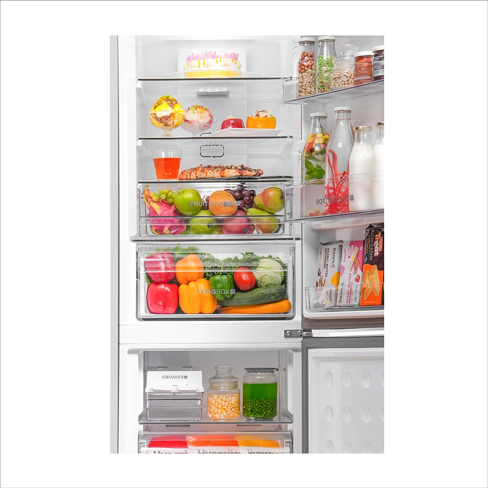 Haier 237L 2 Star Double Door Bottom Mount Refrigerator 